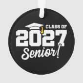 School Pride Graduation Year Senior Class of 2027 オーナメント (裏面)