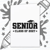 School Pride Graduation Year Senior Class of 2027 カード