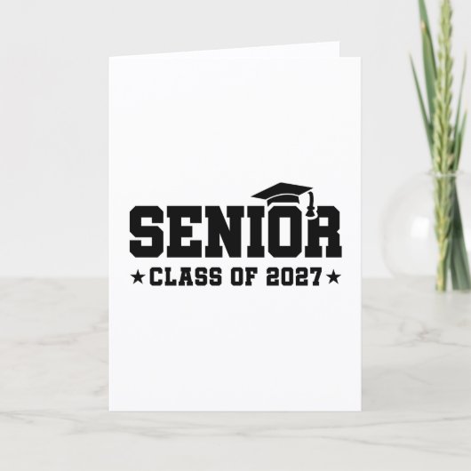 School Pride Graduation Year Senior Class of 2027 カード (正面)