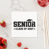 School Pride Graduation Year Senior Class of 2027 スタンダードカクテルナプキン (インサイチュ)