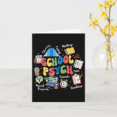 School Psychologist Appreciation Mental Health Awa カード (黄色い花)