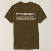 School Psychologist definition funny  Tシャツ (デザイン正面)