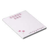 School Psychologist Quick Thank You Notepad ノートパッド (アングル)