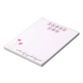 School Psychologist Quick Thank You Notepad ノートパッド (回転)