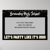 School Reunion selfie photo frame Poster ポスター (正面)