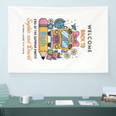 School’s Back Bash! Editable End of Summer Party 横断幕 (トレードショー)