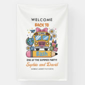 School’s Back Bash! Editable End of Summer Party 横断幕 (縦)