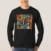 School s Out For Summer Last Day Of School Groovy  Tシャツ (正面)