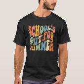 School s Out For Summer Last Day Of School Groovy  Tシャツ (正面)