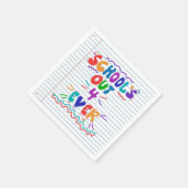 School’s Out Forever Loose Leaf Paper スタンダードカクテルナプキン (角)