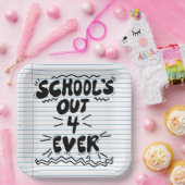 School’s Out Forever Loose Leaf Paper ペーパープレート (パーティー)