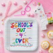 School’s Out Forever Loose Leaf Paper ペーパープレート (パーティー)