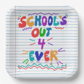 School’s Out Forever Loose Leaf Paper ペーパープレート (正面)