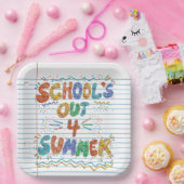 School’s Out Loose Leaf Paper ペーパープレート (パーティー)