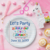 School’s Out Loose Leaf Paper ペーパープレート (パーティー)