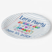 School’s Out Loose Leaf Paper ペーパープレート (アングル)