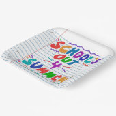 School’s Out Loose Leaf Paper Invitation ペーパープレート (傾斜あり)