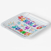 School’s Out Loose Leaf Paper Invitation ペーパープレート (傾斜あり)