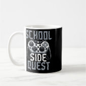 School Side Quest Funny Gamer Ck To School コーヒーマグカップ (左)