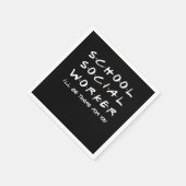 School Social Worker Student Social Work Gift スタンダードカクテルナプキン (角)