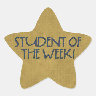 School Star Student of the weekスタンプ 星シール
