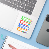 School subject stickers pack/labels stickers  シール (ノートパソコンとiPhone)