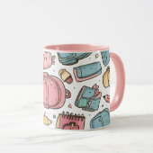 school supplies coffee mug マグカップ (正面右)