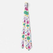 School Teacher Pattern Colorful ネクタイ (裏面)
