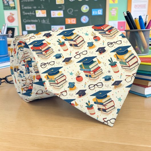 School Teacher Pattern Necktie Tie ネクタイ