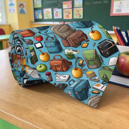 School Teacher Pattern Necktie Tie ネクタイ