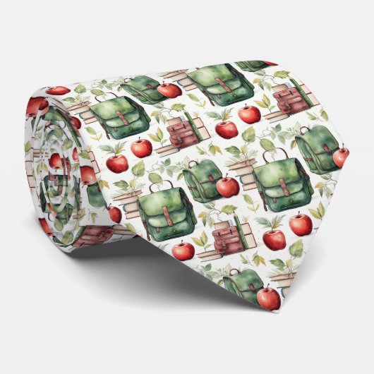 School Teacher Pattern Necktie Tie ネクタイ (ロール)
