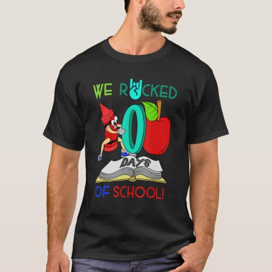 School Teacher Student Gift We Rocked 100 Days Of  Tシャツ (正面)