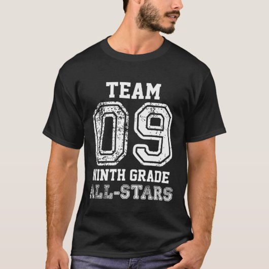 School Team 9th Grade All-Stars Sports Jersey (On Tシャツ (正面)