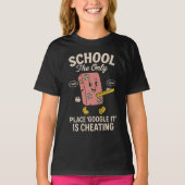 School The Place Google It Is Cheating Tシャツ (正面)