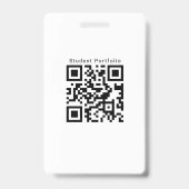 School University学生IDバッジテンプレート青 バッジ (Back)