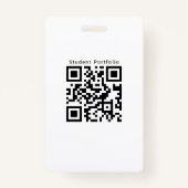 School University学生IDバッジテンプレート青 バッジ (裏面)