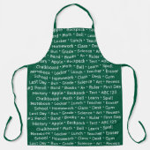 School Words Apron  エプロン (正面)