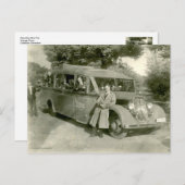 Schoolboy Bus Tripのヴィンテージ写真 ポストカード (正面/裏面)