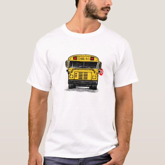 schoolbuswithstopsignteeshirt tシャツ (正面)