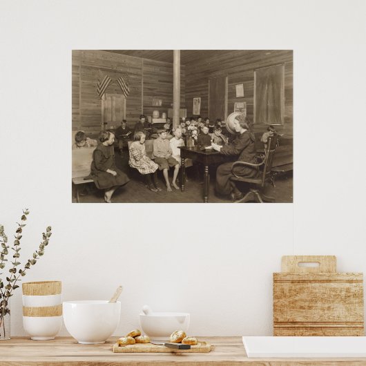 Schoolhouse by Lewis Hine, 1921 ポスター (キッチン)