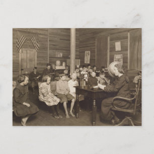 Schoolhouse by Lewis Hine, 1921 ポストカード