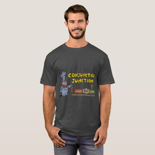 Schoolhouse Rock Conjunction Junction retro Tシャツ (正面フル)