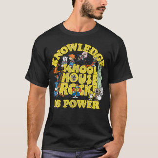 Schoolhouse Rock Knowledge Is Power Logo Group Pul Tシャツ