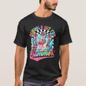 Schools Out For Summer Flamingo Last Day Of School Tシャツ (正面)