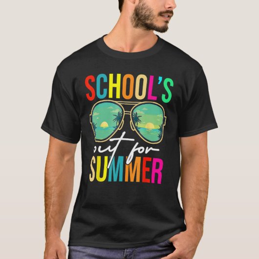 Schools Out for Summer Graduation Students Teacher Tシャツ (正面)