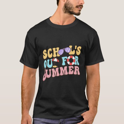 Schools Out For Summer Happy Last Day Of School Te Tシャツ (正面)