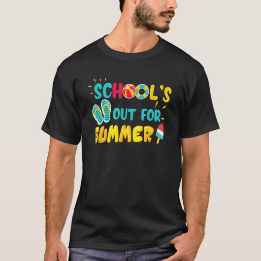 Schools Out For Summer Happy Last Day Of School Vi Tシャツ (正面)
