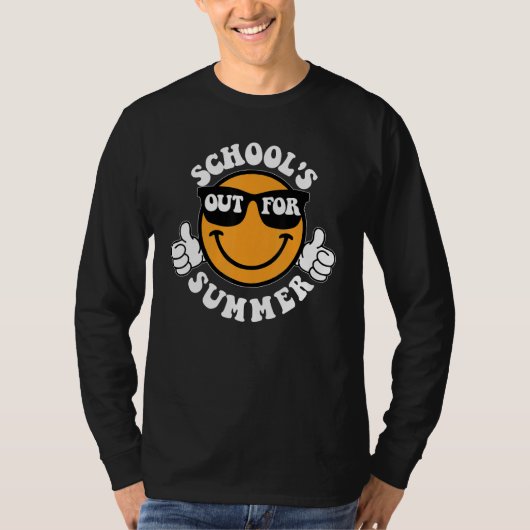 Schools Out For Summer Last Day Of School Smile Te Tシャツ (正面)