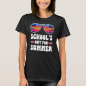 SCHOOLS OUT FOR SUMMER Retro Last Day School Teach Tシャツ (正面)