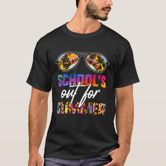 School's Out For Summer Teacher Vacation Leopard T Tシャツ (正面)